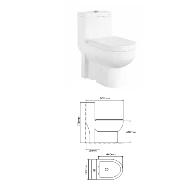 لوتوس توالت فرنگی مدل LT-100