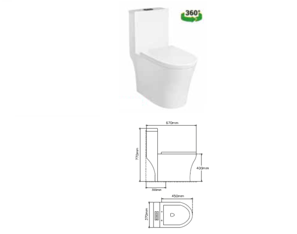 فروش اینترنتی توالت فرنگی لوتوس LOTUS مدل LT-114