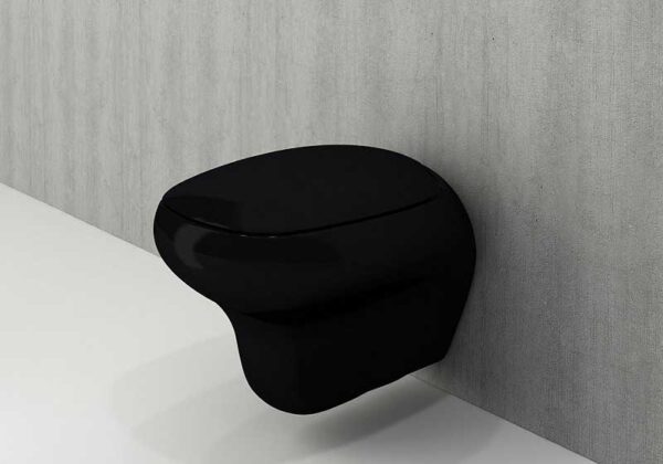 توالت فرنگی دیواری مشکی Bocchi مدل Fenice